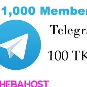 Telegram 1000 Group Members (No Refill) 100 Taka